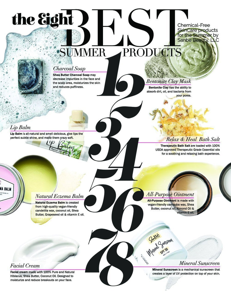 The Eight Best Summer Products - Sanbe Beauty, LLC