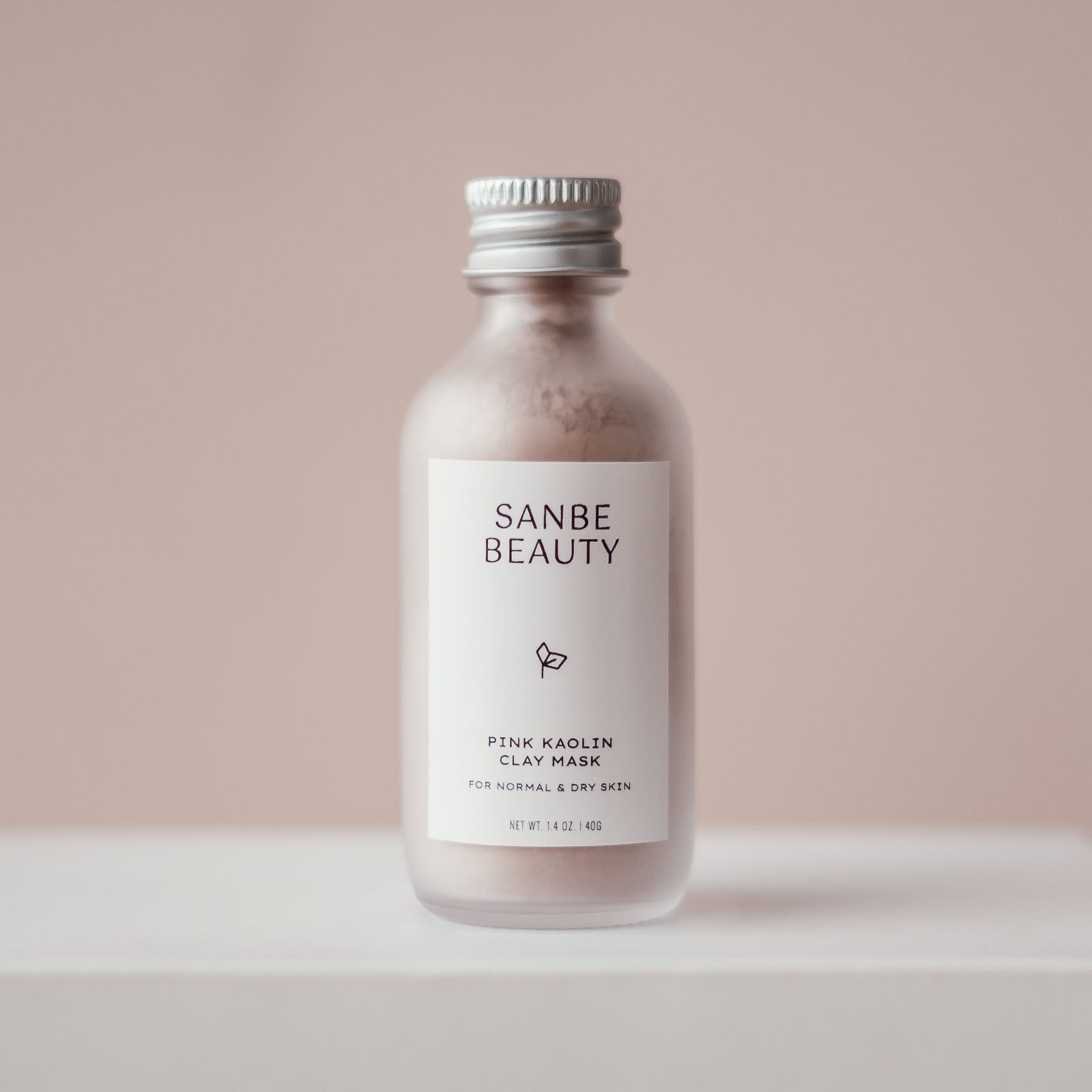 ピンクカオリンクレイ-100%ピュアナチュラル、ノーマル、乾燥肌タイプ