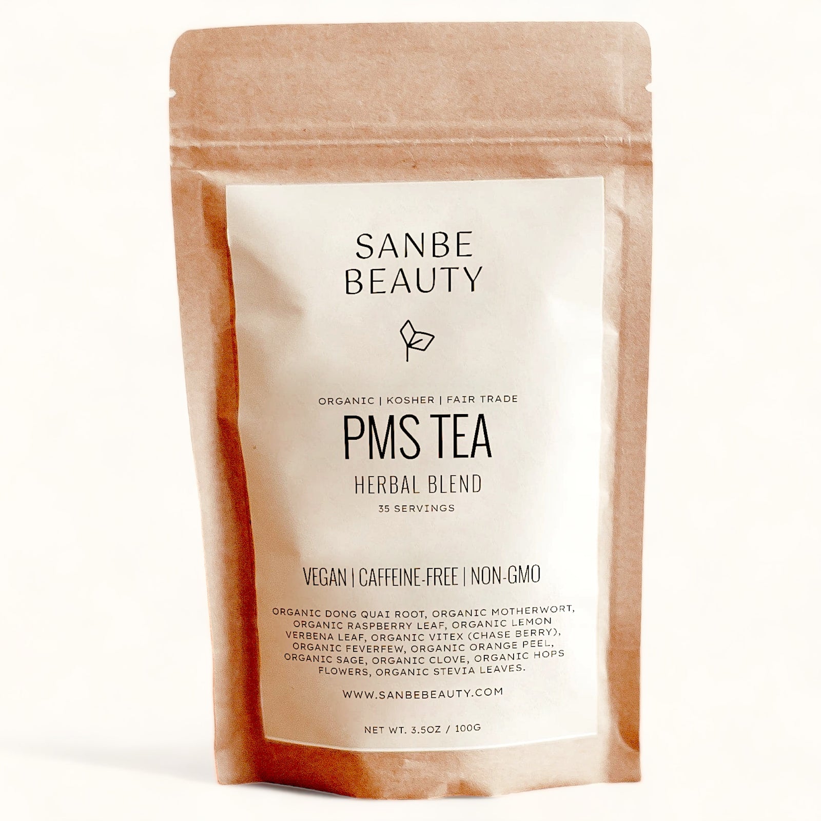 PMSティー-100%オーガニックハーブ、カフェインフリー-ルーズリーフティー