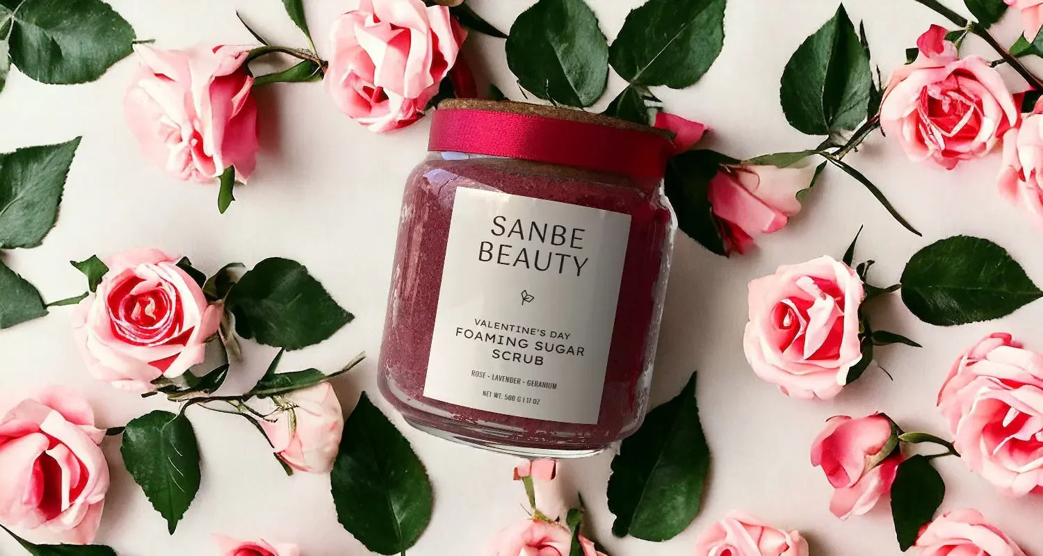 DIY Valentine's Day Foaming Sugar Scrub - Sanbe Beauty, LLC