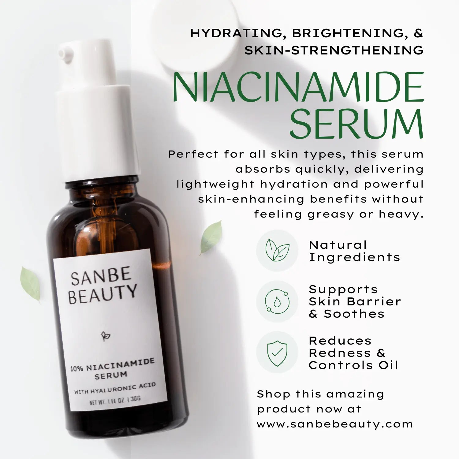 10% Niacinamide Serum Sanbe Beauty, LLC