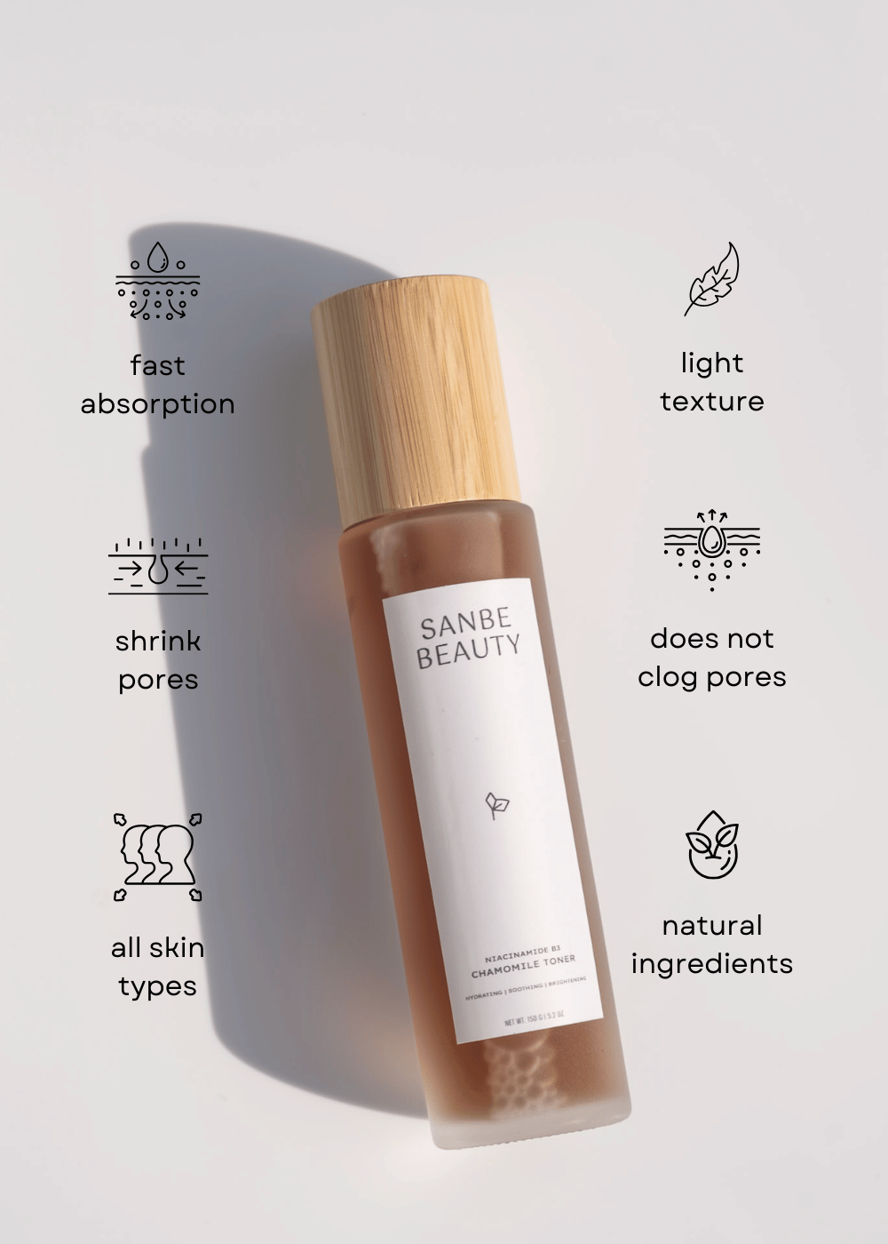 Chamomile Vitamin B Toner Sanbe Beauty