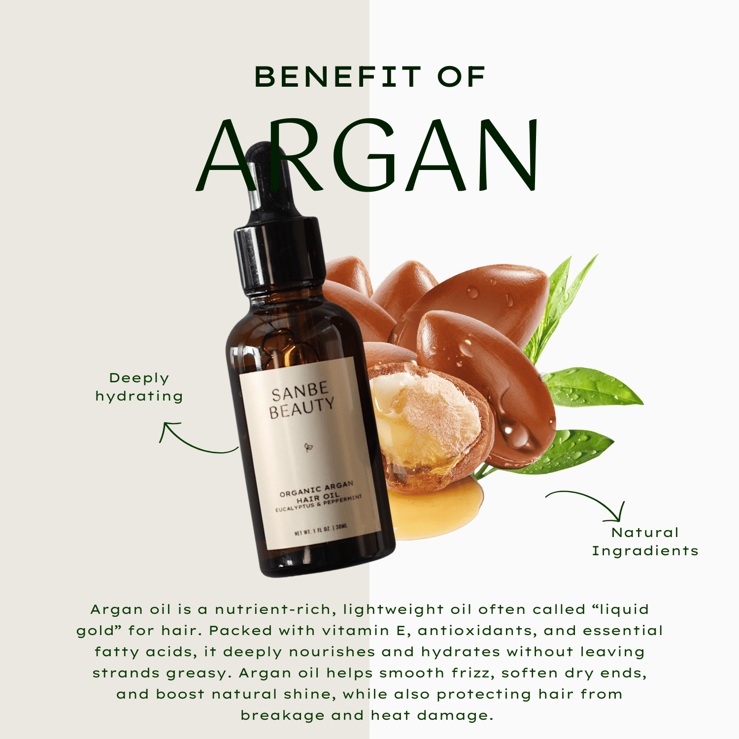 Organic Argan Hair Serum