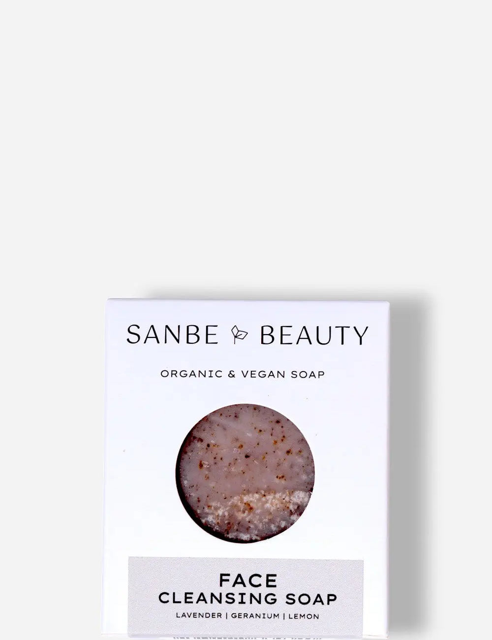 Organic Cleansing Face Soap by Sanbe Beauty – gentle natural facial bar for all skin types