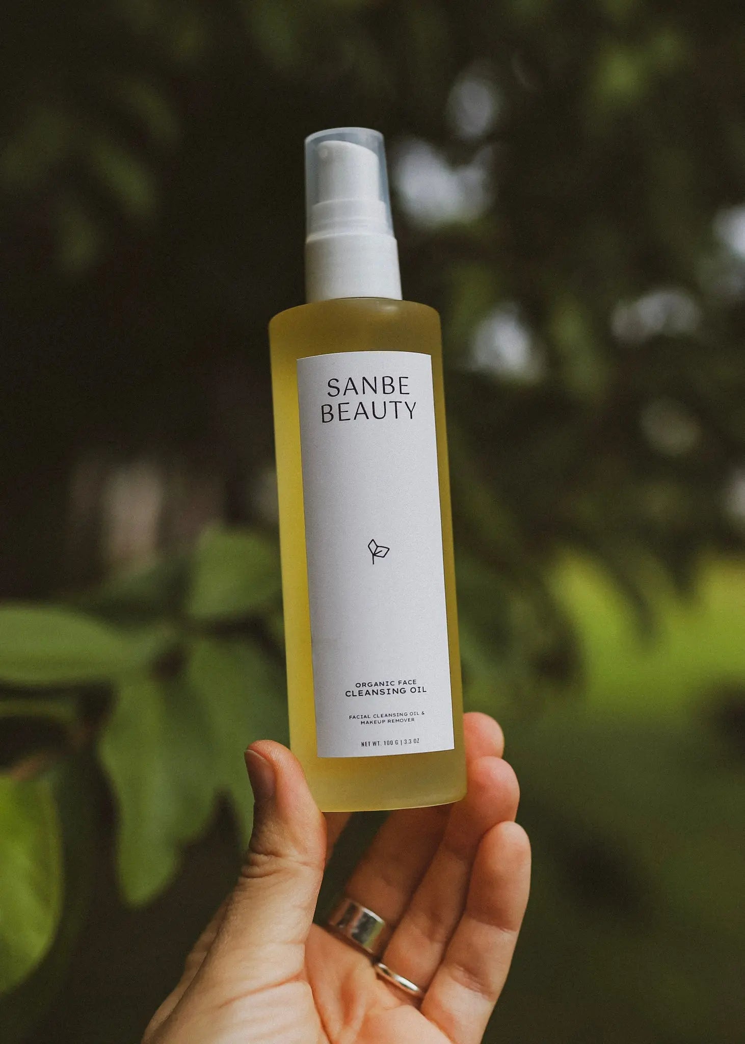 Organic Face Cleansing Oil - Fragrance Free, Sensitive Skin Sanbe Beauty