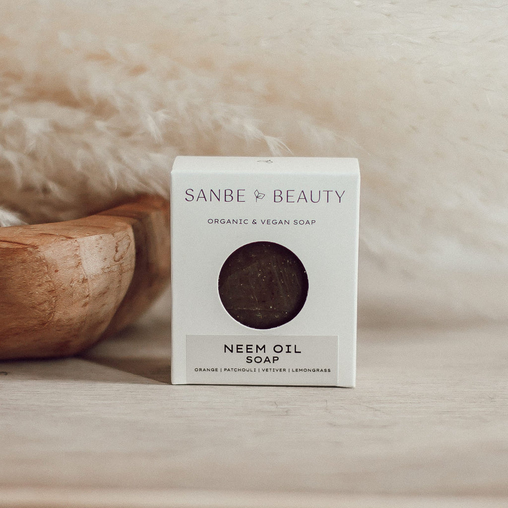 Organic Neem Oil & Cocoa Butter Soap - Sanbe Beauty, LLC