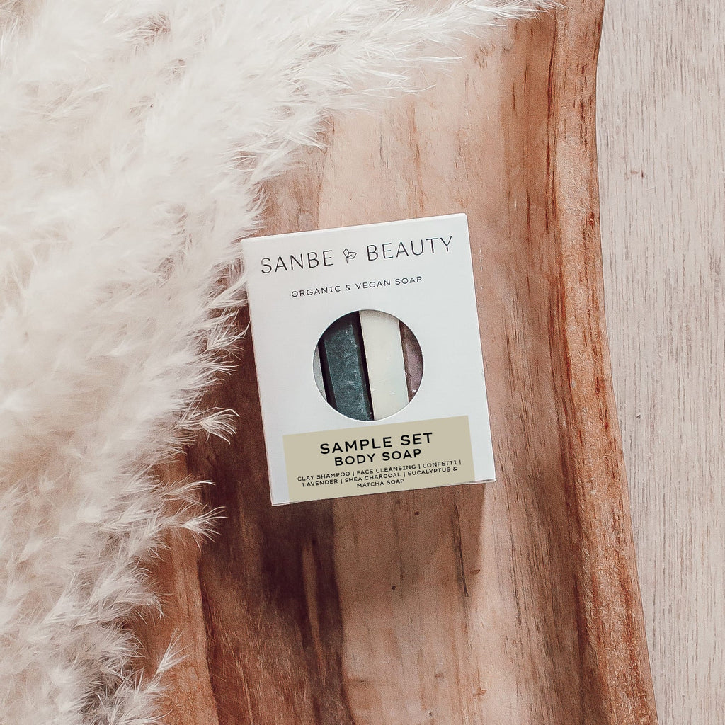 Organic Sample Soap Box - Sanbe Beauty, LLC