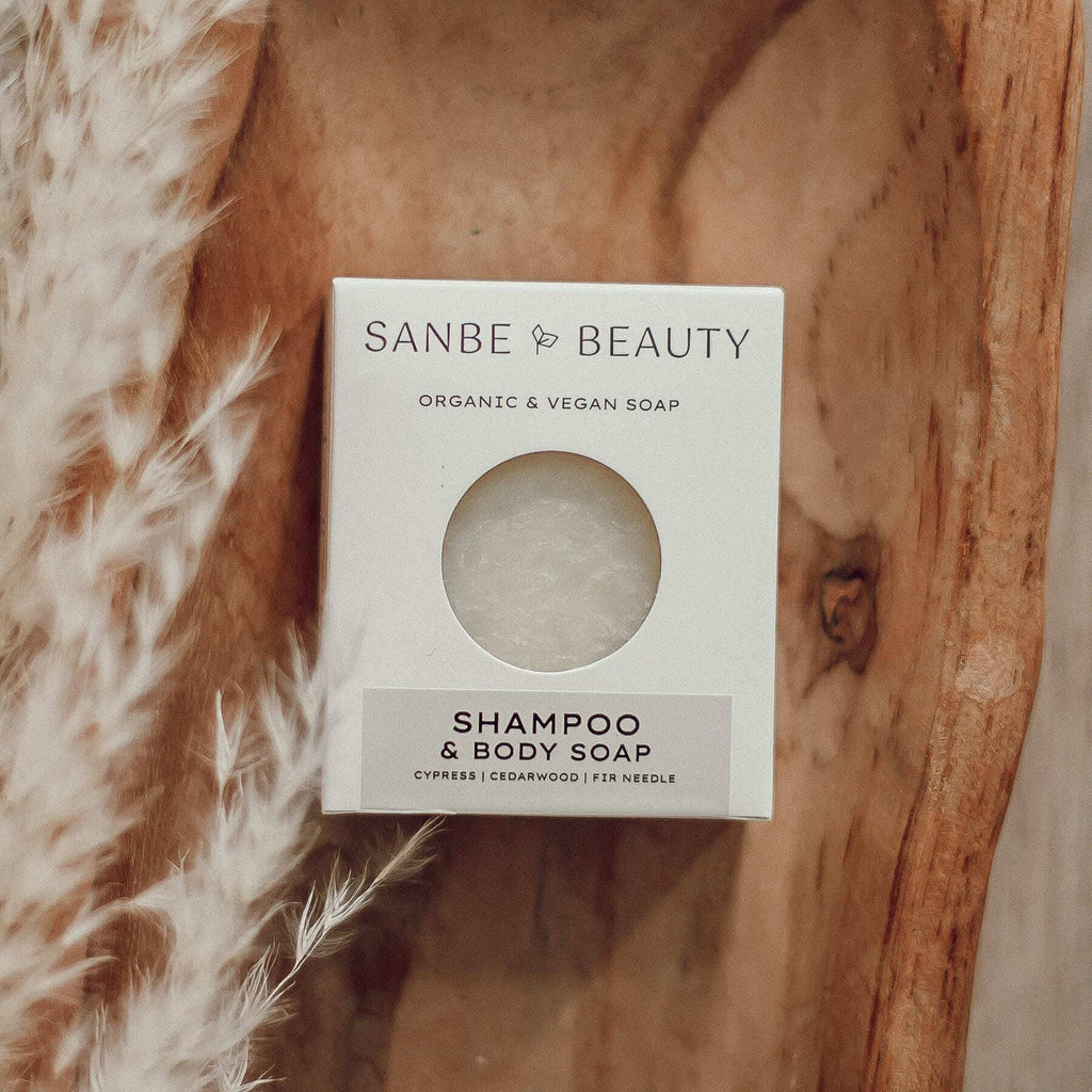 Organic Shampoo Bar - Mountain Man Fir Needle - Sanbe Beauty, LLC